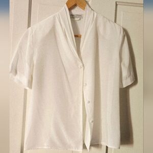 Elegant White Women's Blouse